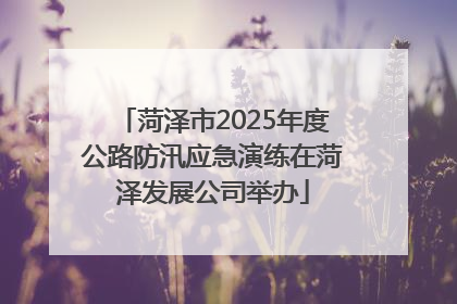 菏泽市2025年度公路防汛应急演练在菏泽发展公司举办