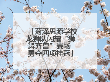 菏泽思源学校龙狮队闪耀“狮舞齐鲁”赛场 勇夺四项桂冠