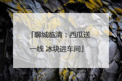 聊城临清：西瓜送一线 冰块进车间