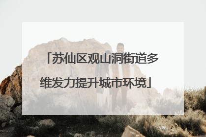 苏仙区观山洞街道多维发力提升城市环境
