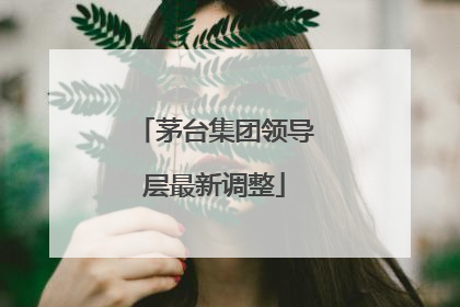 茅台集团领导层最新调整
