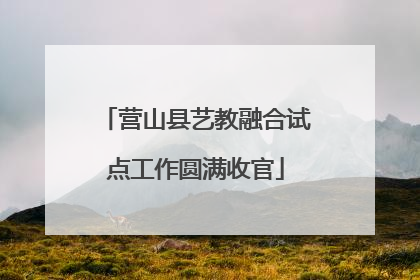 营山县艺教融合试点工作圆满收官