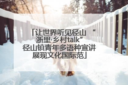 让世界听见径山 “浙里·乡村talk”径山镇青年多语种宣讲展现文化国际范