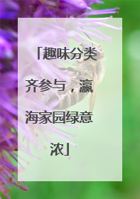 趣味分类齐参与，瀛海家园绿意浓