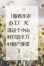 跟着圣农办工厂 光泽这个小山村打造千万村财产业带