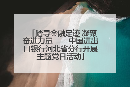 踏寻金融足迹 凝聚奋进力量——中国进出口银行河北省分行开展主题党日活动