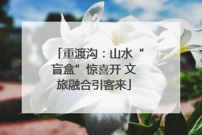 重渡沟：山水“盲盒”惊喜开 文旅融合引客来