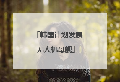 韩国计划发展无人机母舰