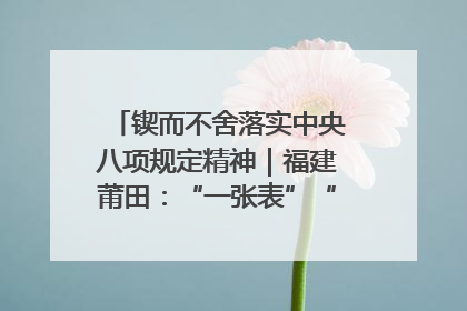 锲而不舍落实中央八项规定精神｜福建莆田：“一张表”“一张图”为基层减轻“数字负担”