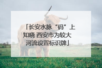 长安水脉“码”上知晓 西安市为较大河流设置标识牌