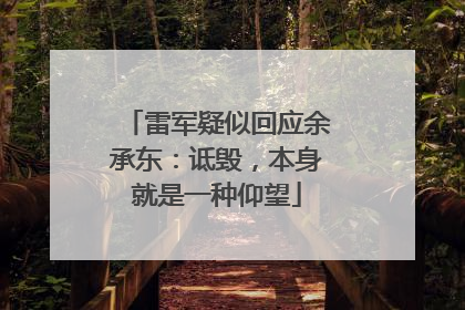 雷军疑似回应余承东：诋毁，本身就是一种仰望