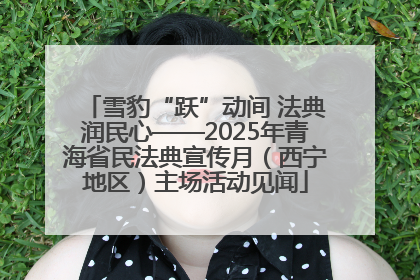 雪豹“跃”动间 法典润民心——2025年青海省民法典宣传月（西宁地区）主场活动见闻