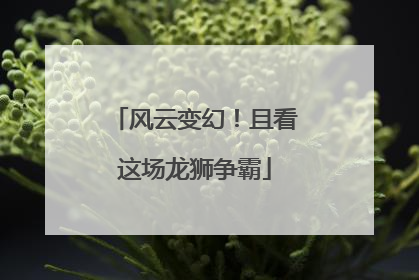 风云变幻！且看这场龙狮争霸