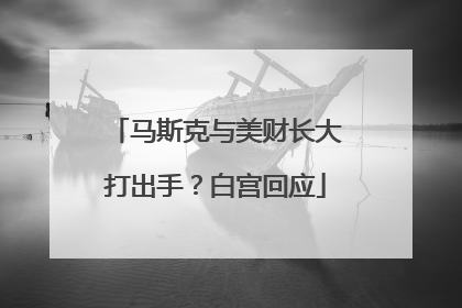 马斯克与美财长大打出手？白宫回应