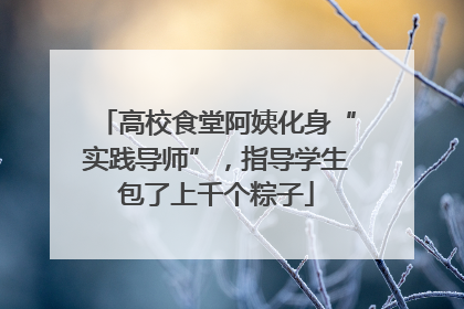 高校食堂阿姨化身“实践导师”，指导学生包了上千个粽子