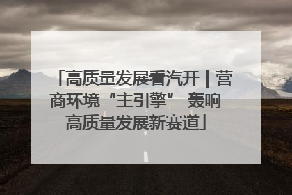 高质量发展看汽开｜营商环境“主引擎” 轰响高质量发展新赛道