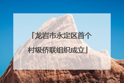 龙岩市永定区首个村级侨联组织成立