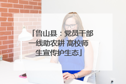 鲁山县：党员干部一线助农耕 高校师生宣传护生态