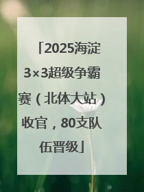 2025海淀3×3超级争霸赛（北体大站）收官，80支队伍晋级