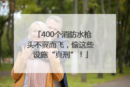400个消防水枪头不翼而飞，偷这些设施“真刑”！