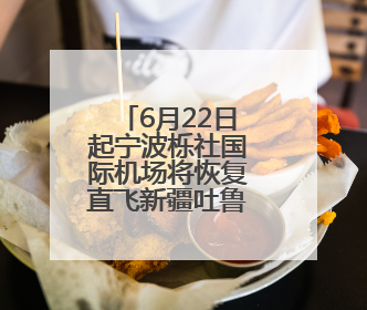 6月22日起宁波栎社国际机场将恢复直飞新疆吐鲁番航线