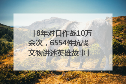 8年对日作战10万余次，6554件抗战文物讲述英雄故事