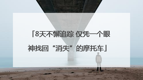 8天不懈追踪 仅凭一个眼神找回“消失”的摩托车